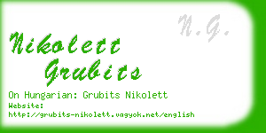 nikolett grubits business card